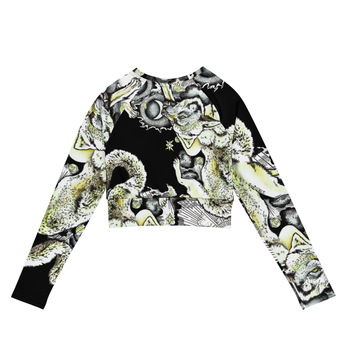 Coyote Sky Portal Recycled Long-Sleeve Crop Top