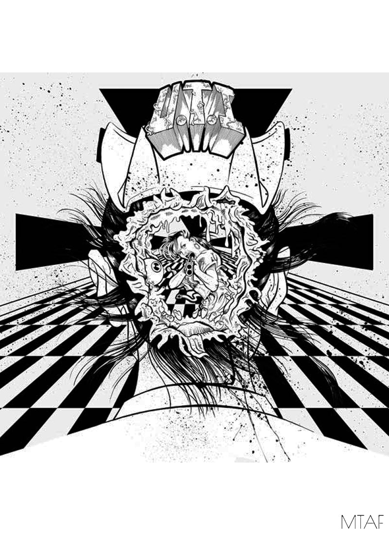 MTAF. ''Verdun Nurse'' Ink on Paper, 10''x10''. 2008