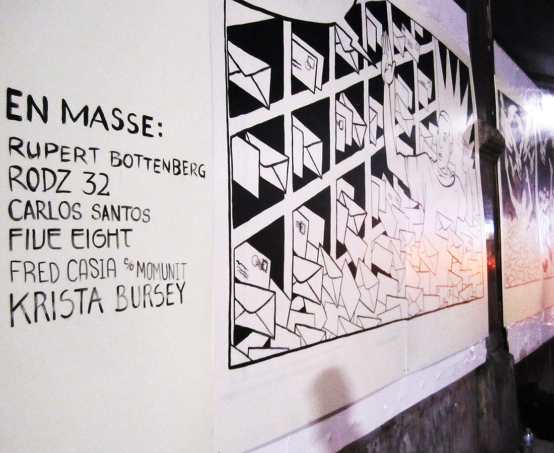 EnMasse "SOS Dettes" Painting Ad for Marketing, 2011.