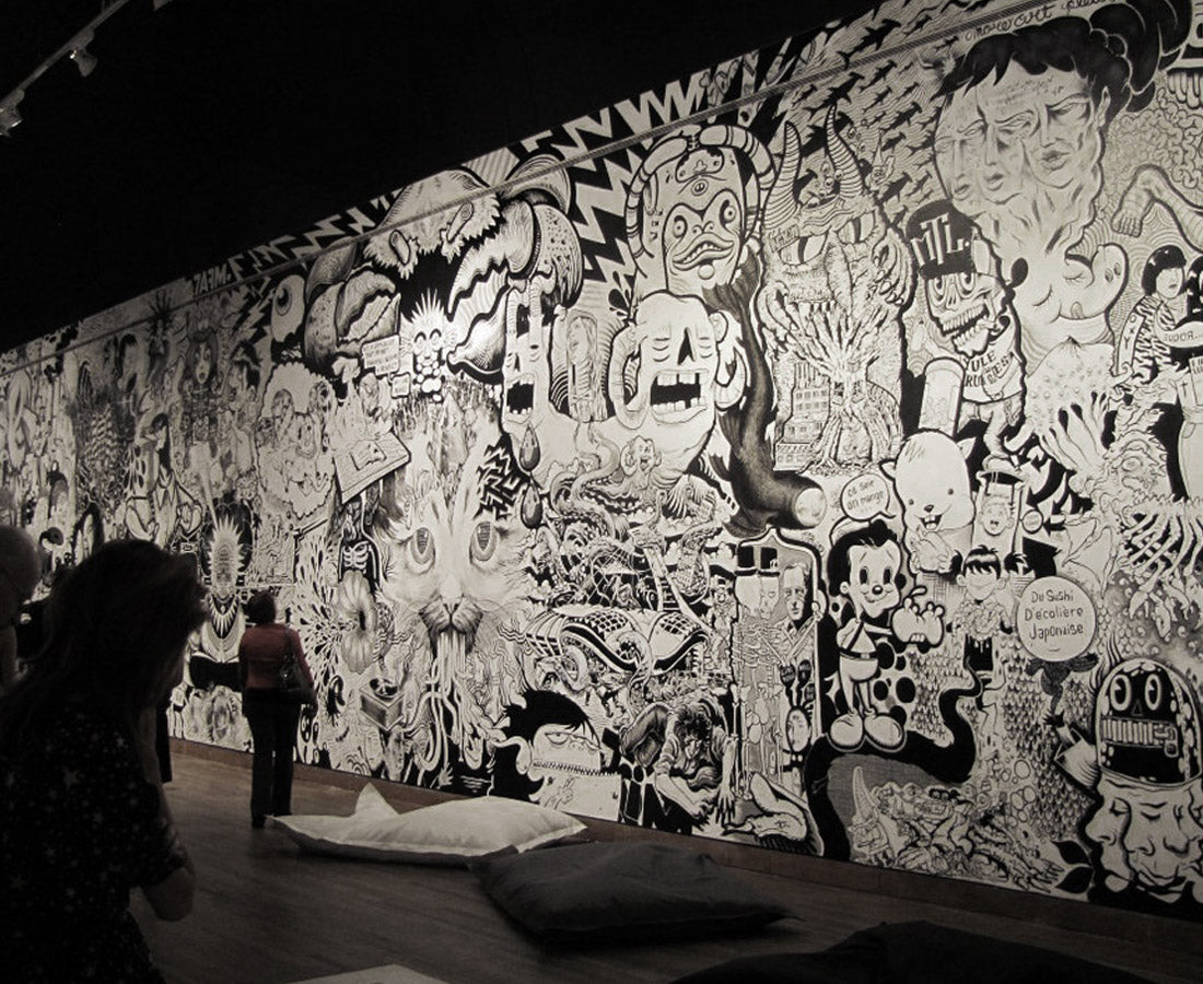 EnMasse "Big Bang", Acrylic & ink on Wall, 4,200 sq ft, 2012.