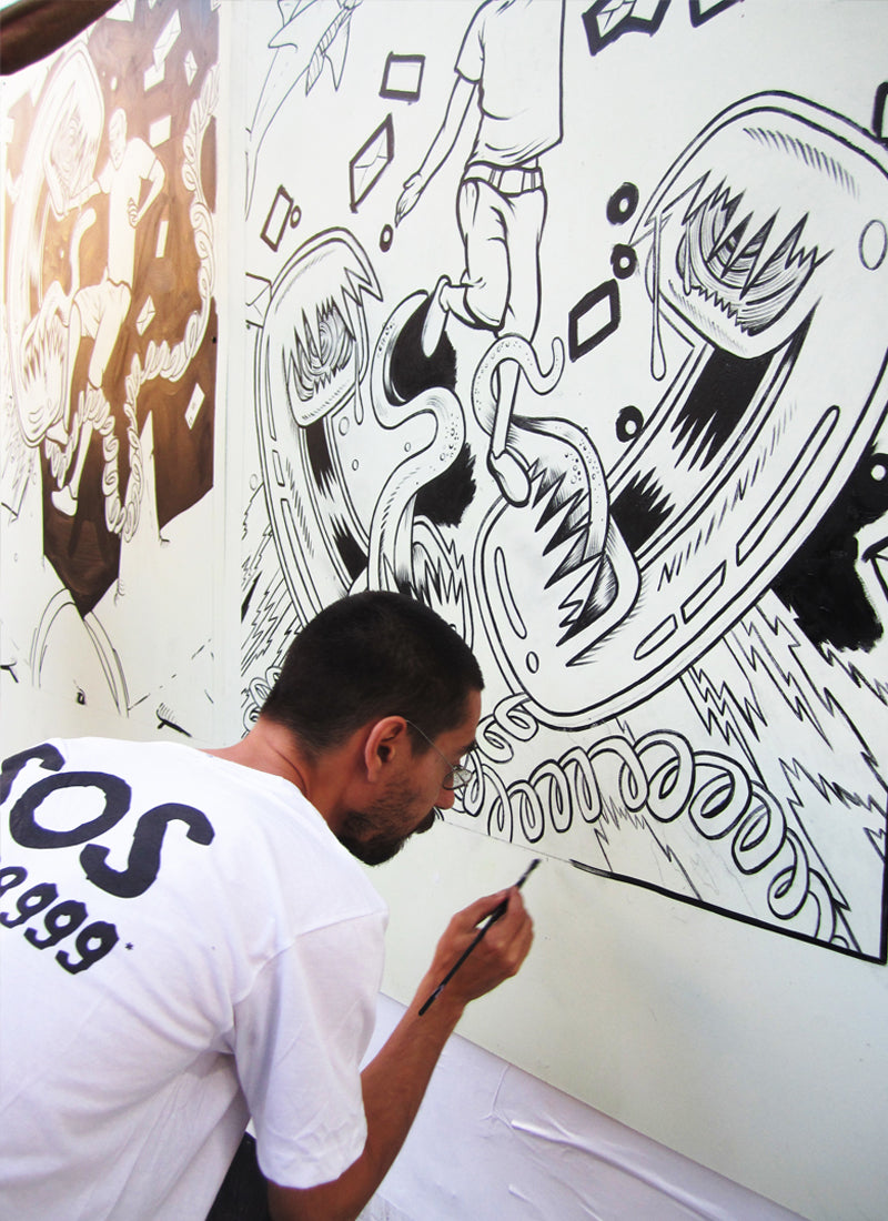 EnMasse "SOS Dettes" Painting Ad for Marketing, 2011.