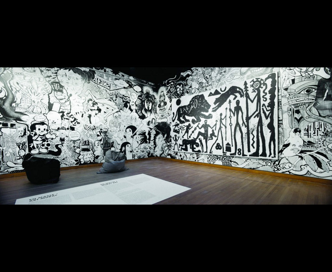 EnMasse "Big Bang", Acrylic & ink on Wall, 4,200 sq ft, 2012.