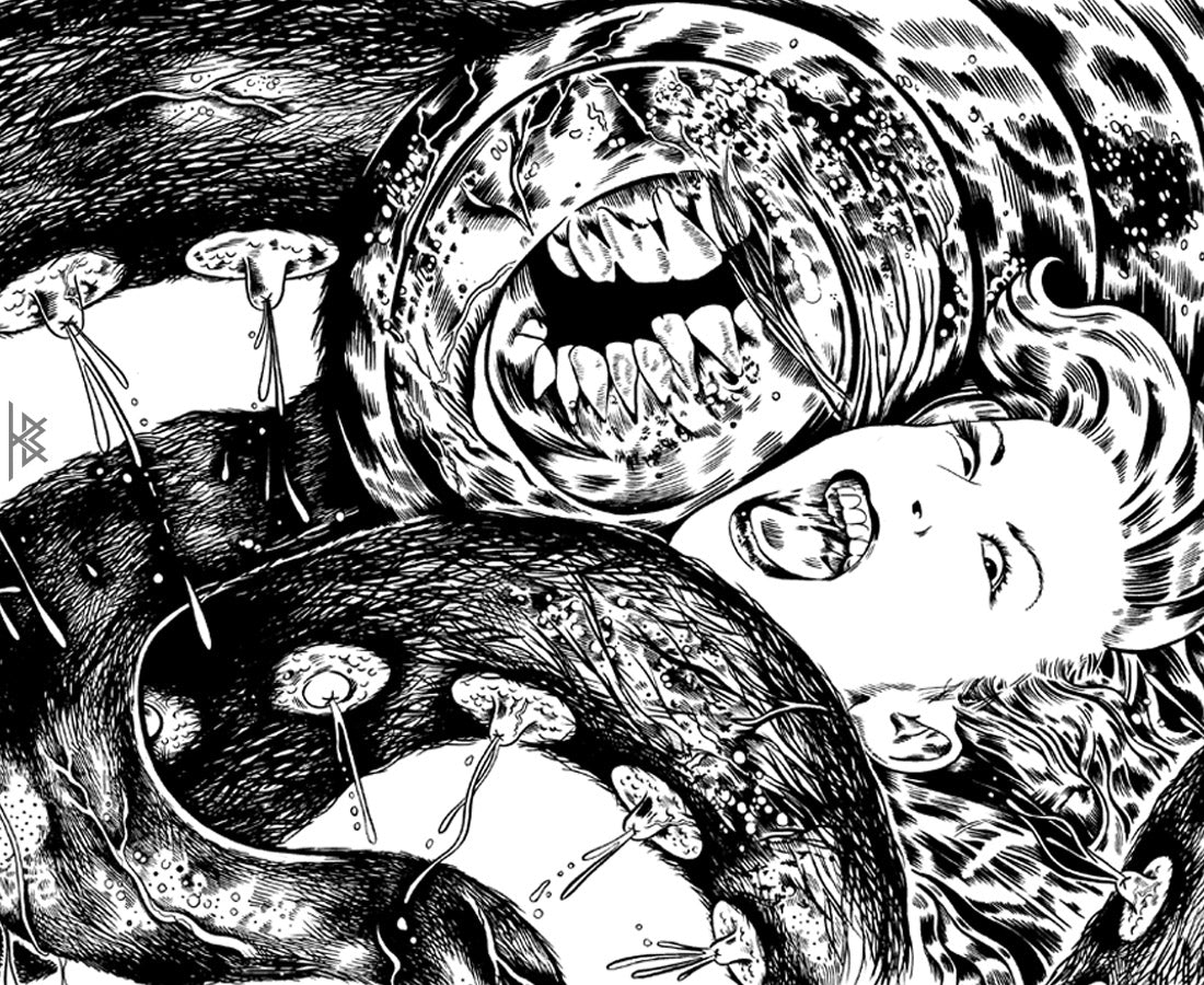 KB. ''Tit Monster'' Ink on Paper, 17''x11''. 2011