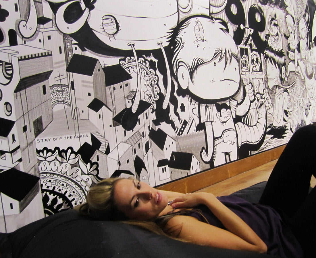 EnMasse "Big Bang: Vernissage", Acrylic & ink on Wall, 4,200 sq ft, 2012.