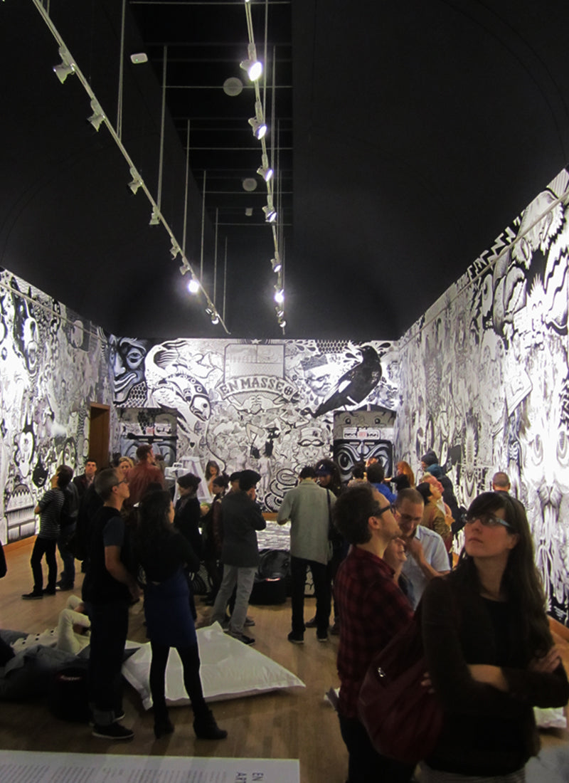 EnMasse "Big Bang : Vernissage", Acrylic & ink on Wall, 4,200 sq ft, 2012.