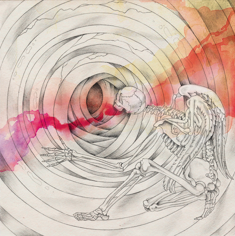 KB. "Hybrid Live Visuals" Pencil & Watercolor on Paper, 12" x 12". 2007