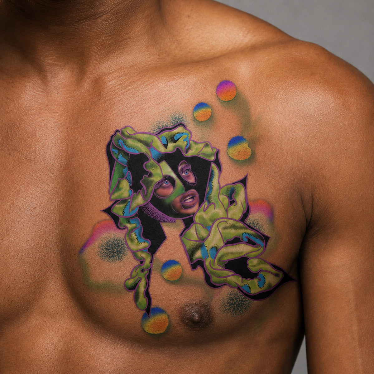 KB, "Aizysse: COLOR" AI Flash Artwork, 8" x 4". 2026