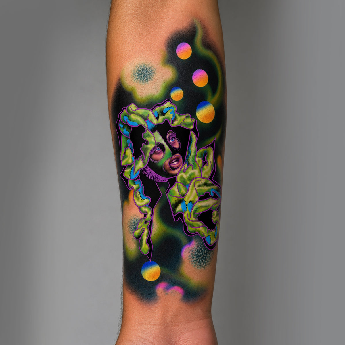 KB, "Aizysse: COLOR" AI Flash Artwork, 8" x 4". 2026