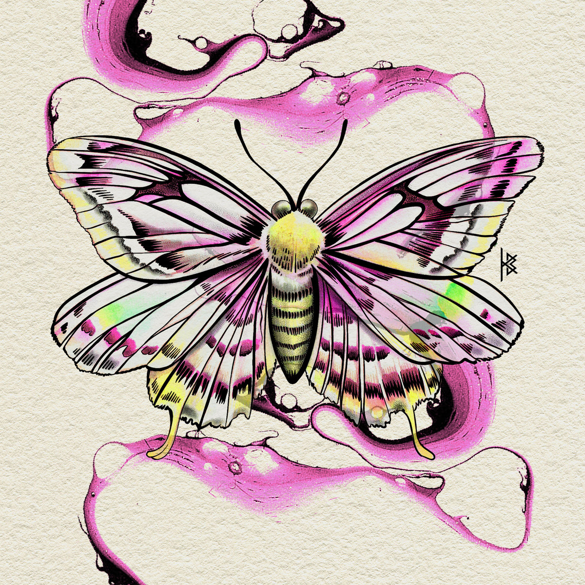 KB, "Psyche : COLOR" Digital Flash Artwork, 8" x 4". 2025
