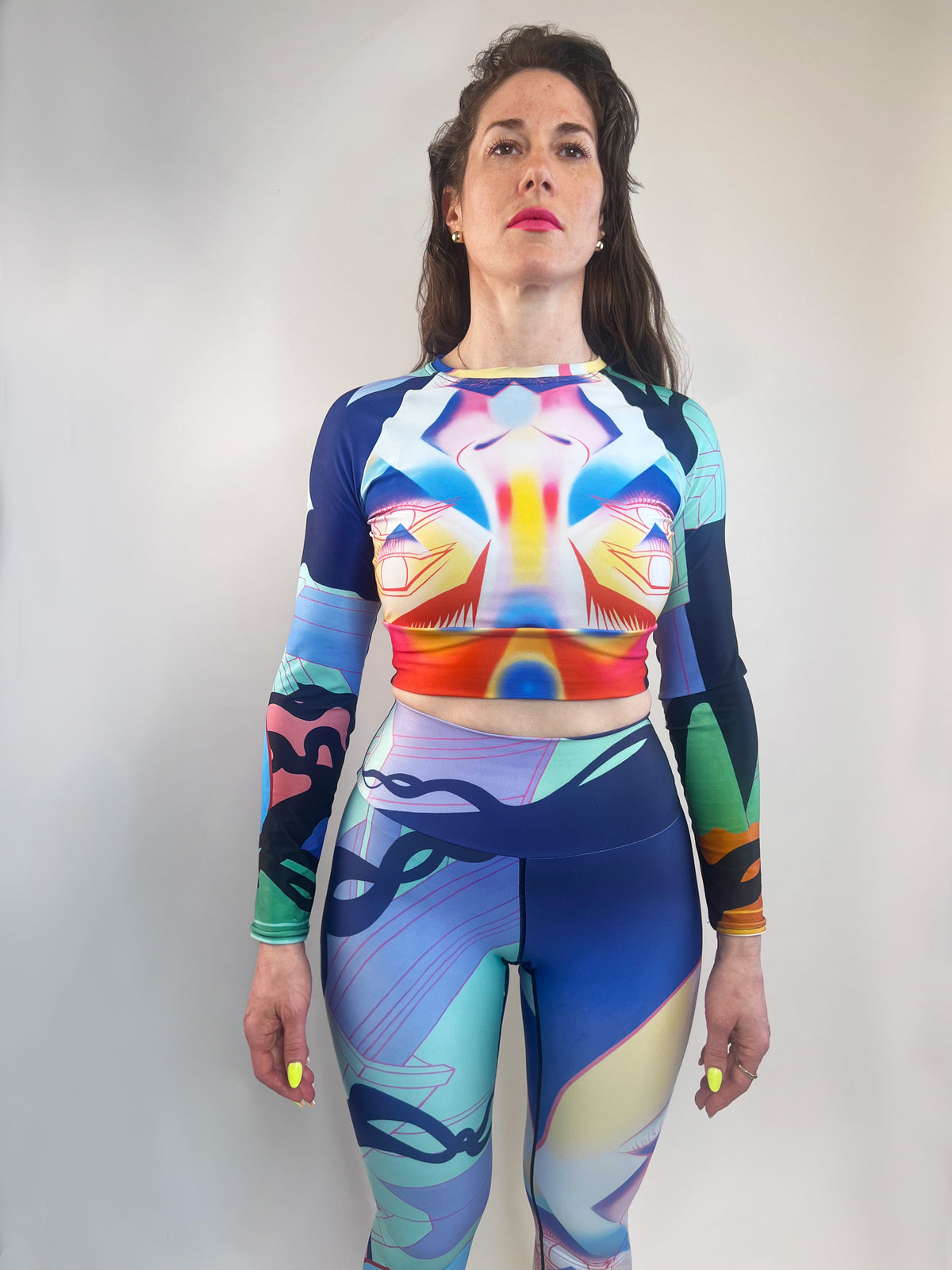 +(Re)-Birth Warrior Recycled Crop Top