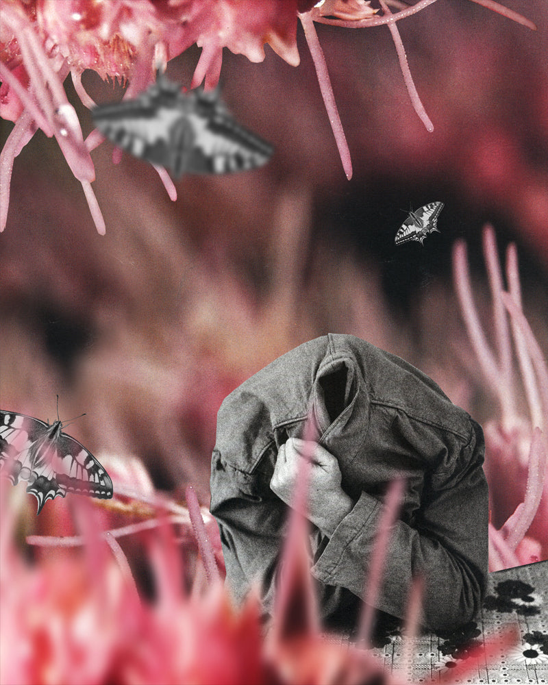 KB "Underhelped" (Featured in Eidolon Exhibition) Digital Collage Artwork, 8.5" x 12". 2007