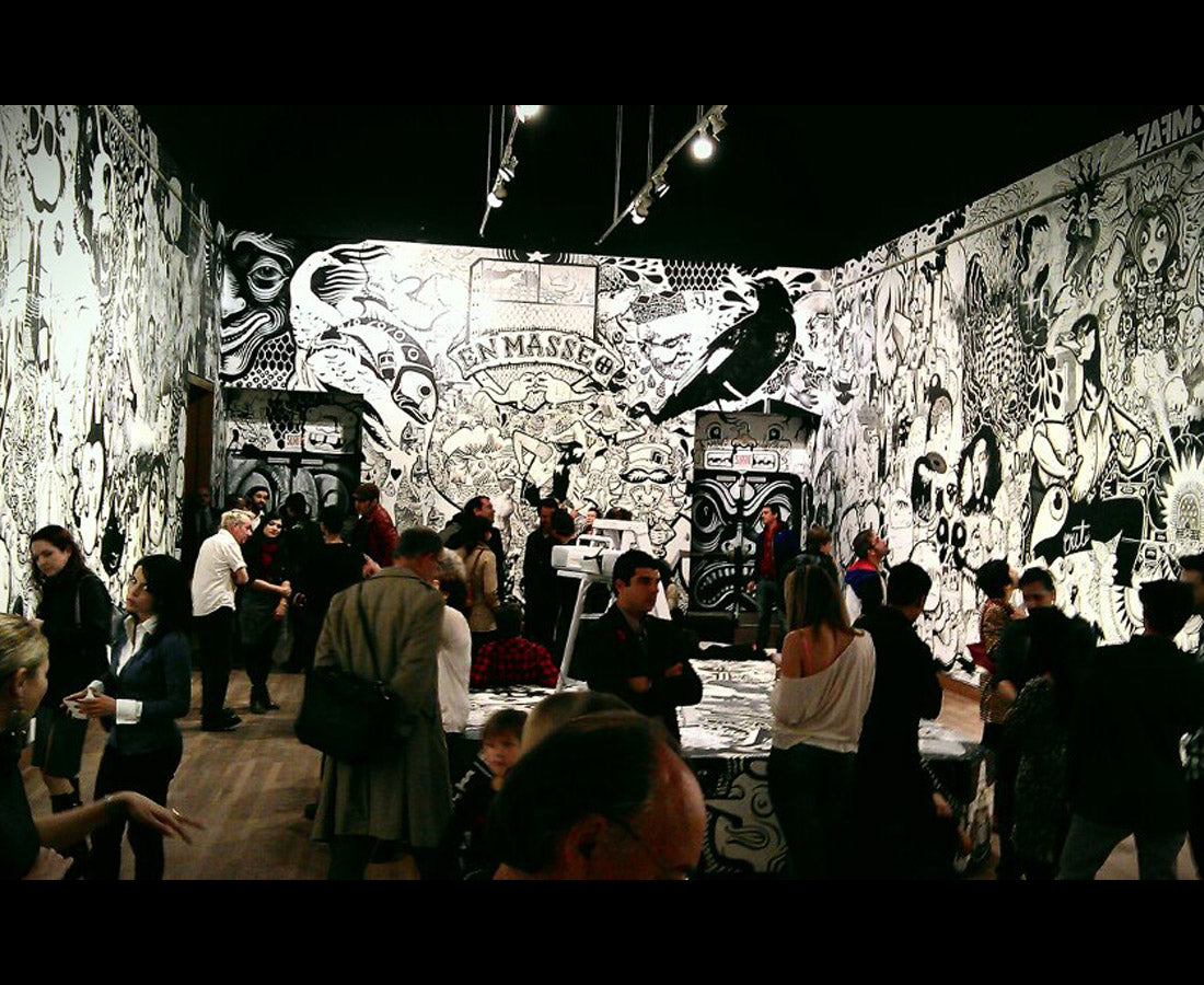 EnMasse "Big Bang : Vernissage", Acrylic & ink on Wall, 4,200 sq ft, 2012.