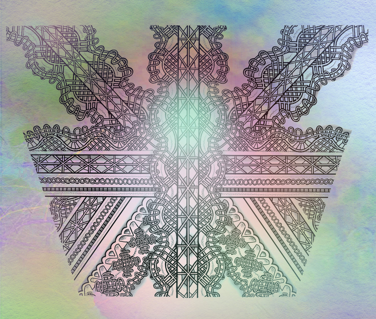 KB, "Wedding Lace", Digital Illustration, 10" x 8". 2025