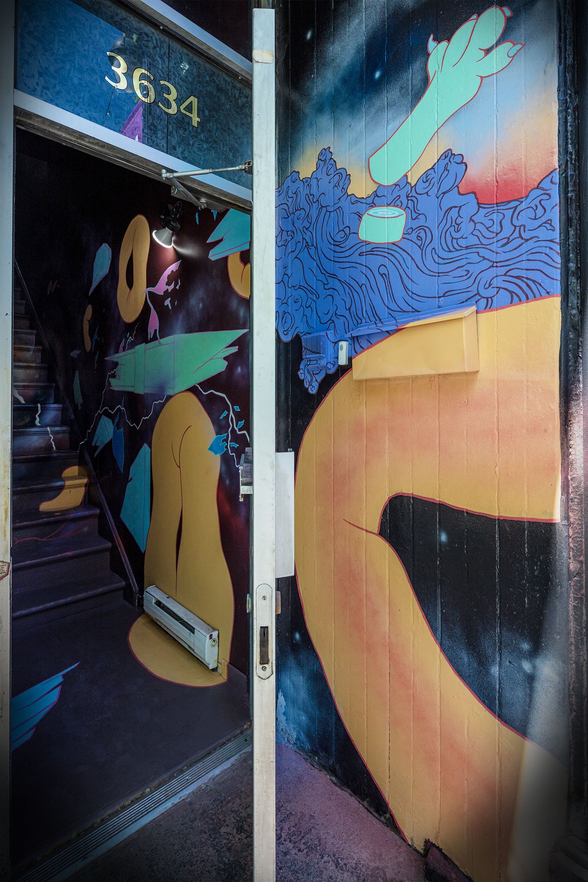 +Re-Birth Outside Painting, Indoor Stairwell (KB & DORAS)