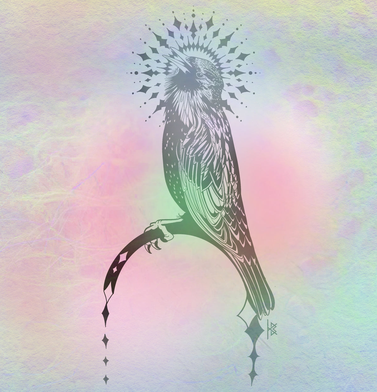 KB, "Starling", Digital Artwork, 10" x 6". 2025