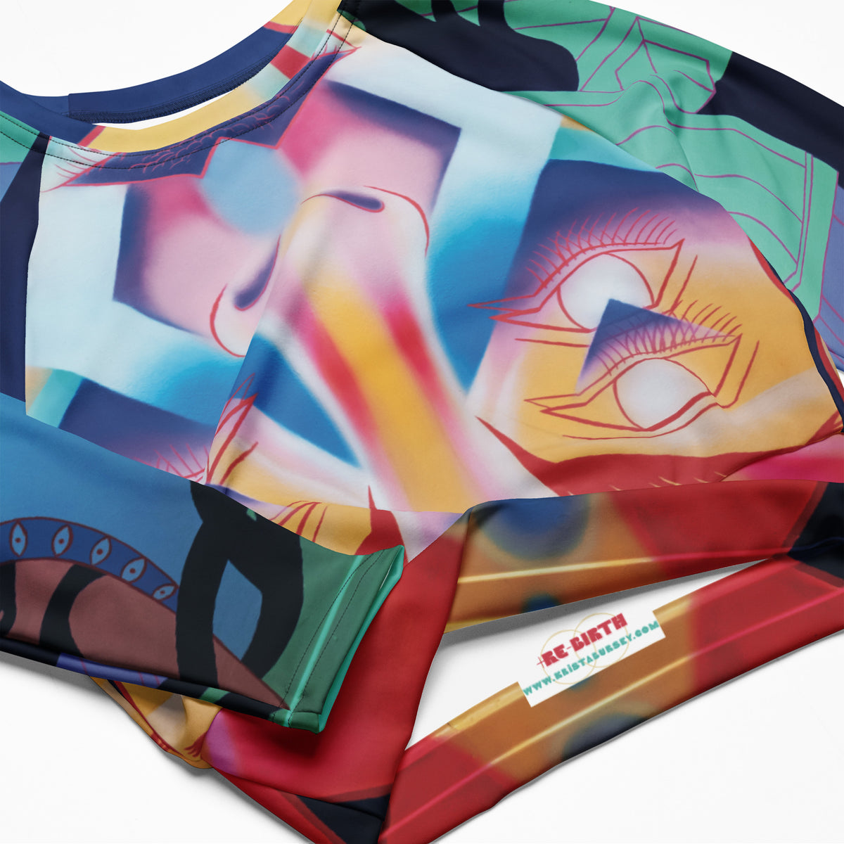 +(Re)-Birth Warrior Recycled Crop Top