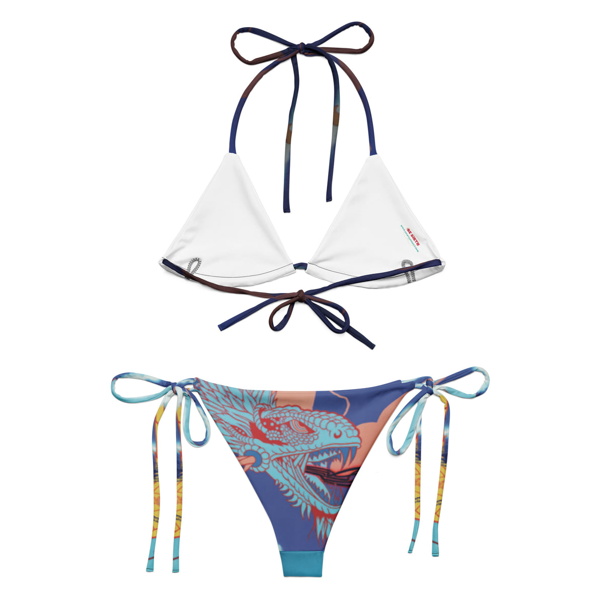 +(Re)-Birth Dragon Recycled String Bikini