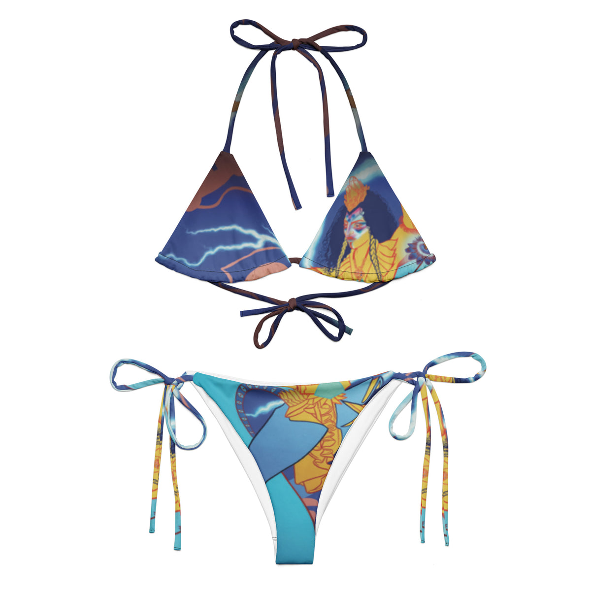 +(Re)-Birth Dragon Recycled String Bikini