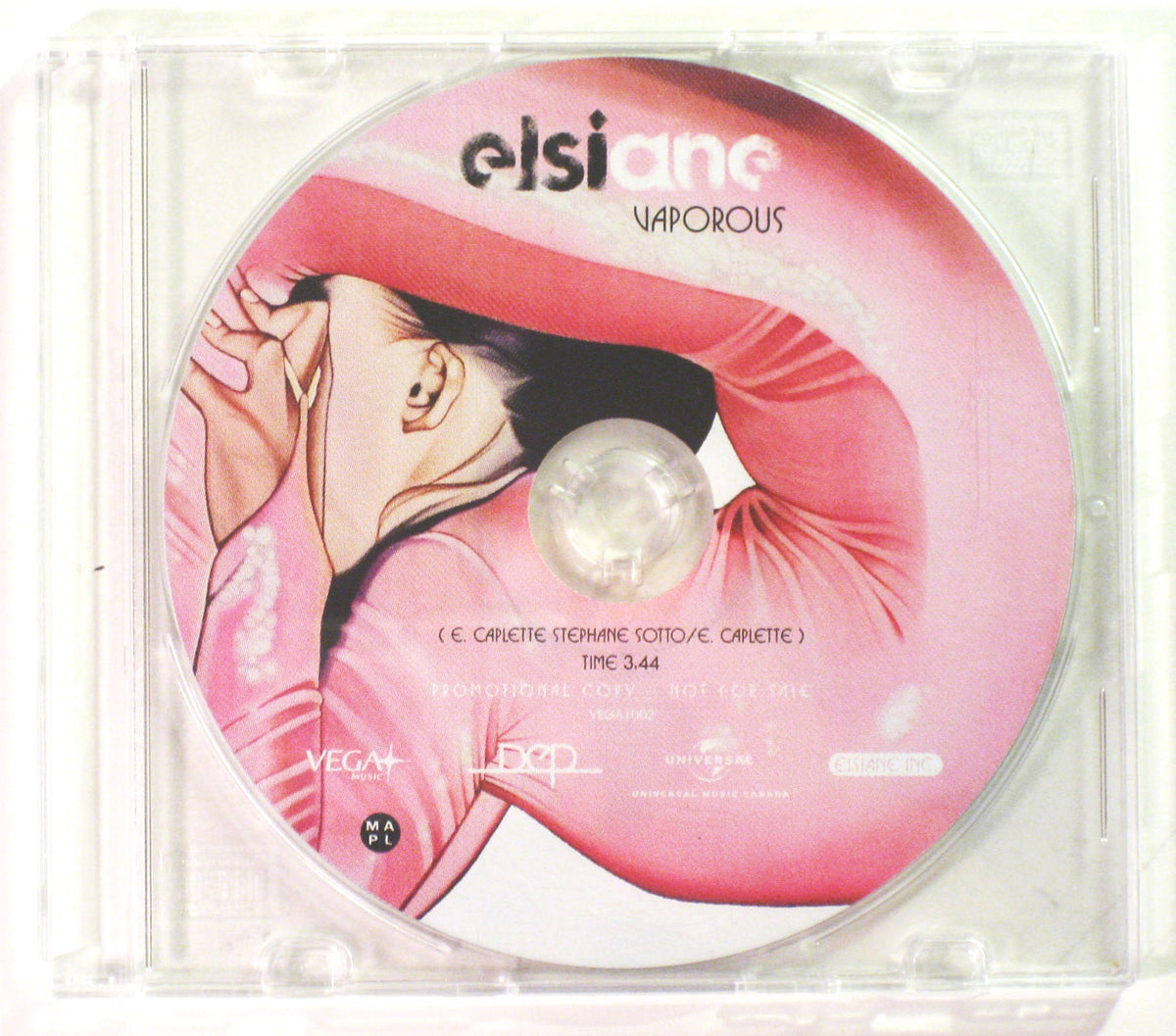 KB. ''Hybrid'' Digital Print on Vaporous Single CD, 6" x 6". 2007
