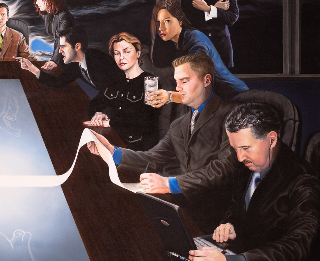 MTAF. ''In-Corpus'' Oil on Canvas, 7'x4'. 2004
