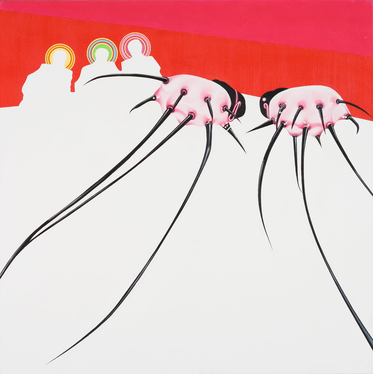 MTAF "The Jugdes Two" Oil and Airbrush on Canvas, 3' x 2', 2006.